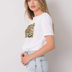 White T-shirt with Love print