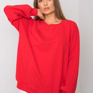 Red sweatshirt with pockets Gaelle RUE PARIS