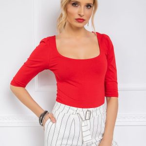 Red blouse Ines