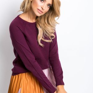 RUE PARIS Plum sweater Sienna