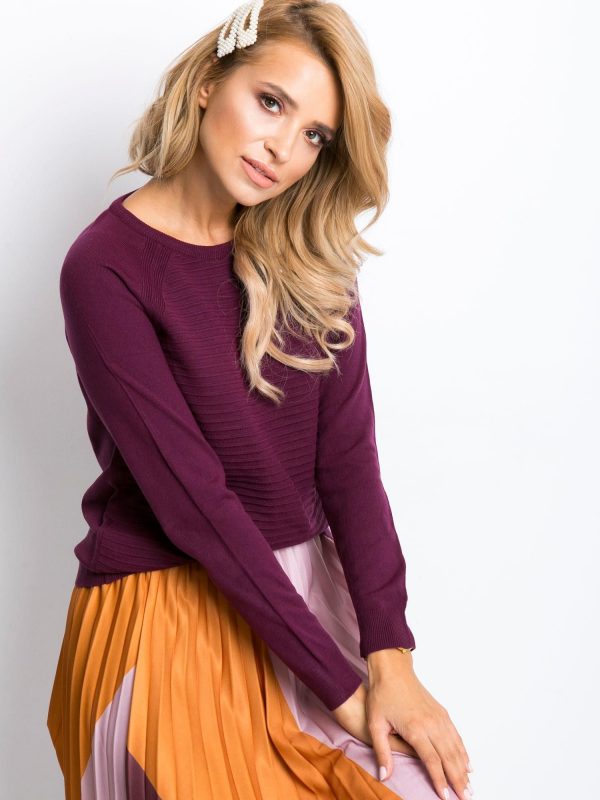 RUE PARIS Plum sweater Sienna