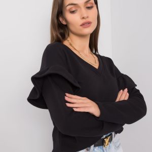 Scarlett RUE PARIS black sweatshirt