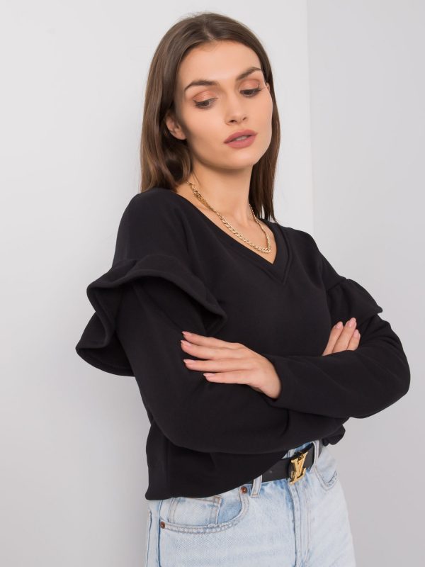 Scarlett RUE PARIS black sweatshirt