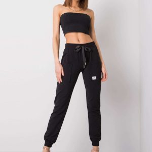 Black Geetika sweatpants