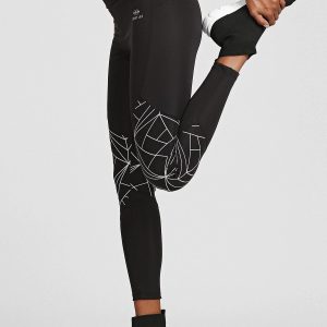 TOMMY LIFE Black & White Print Leggings