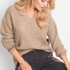 RUE PARIS Beige Romance sweater