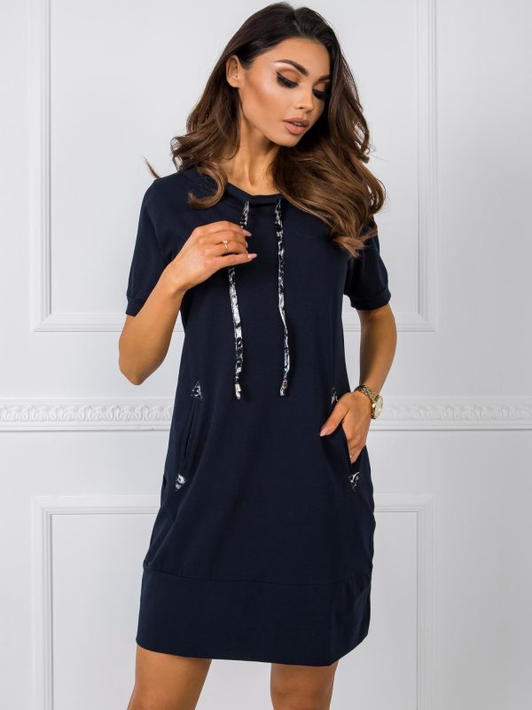 Navy blue dress Carmen