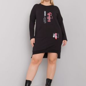 Akira Plus Size Black Sweatshirt Dress