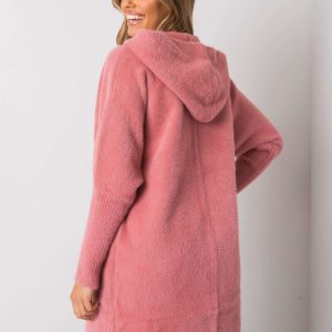 Carolyn's pink alpaca coat