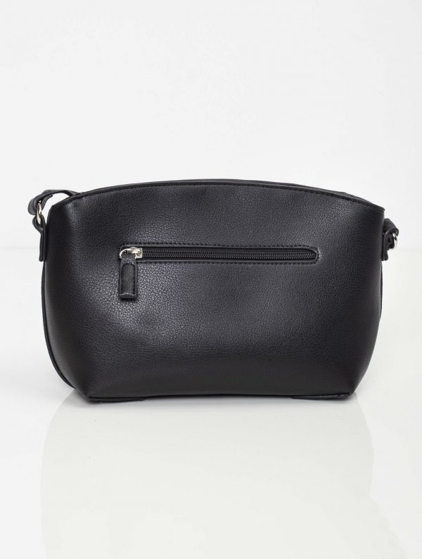 Black eco leather handbag