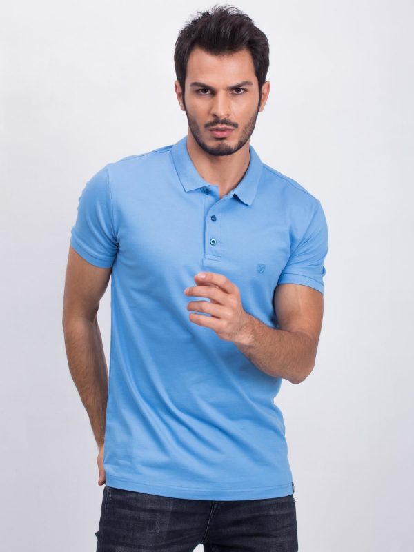 Blue Coastal Polo Shirt