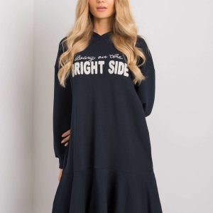 Navy blue sweatshirt dress Sherine