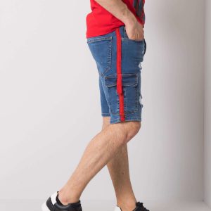 Blue denim shorts for men Paul