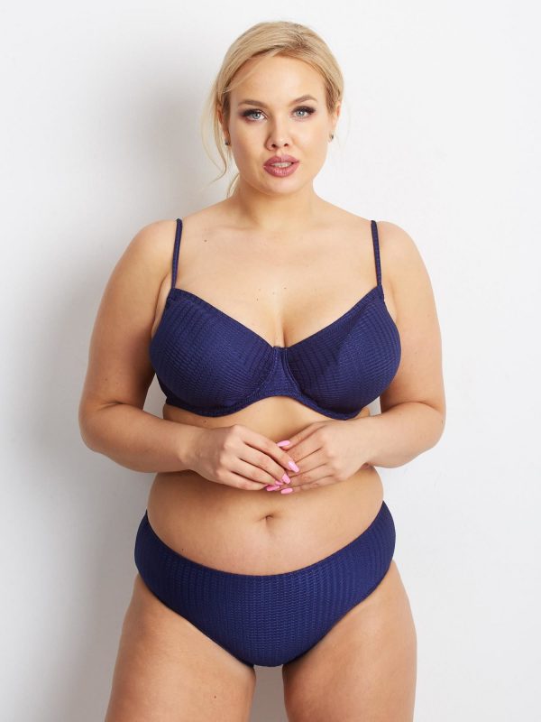 Navy Plus Size Swimsuit Summertime