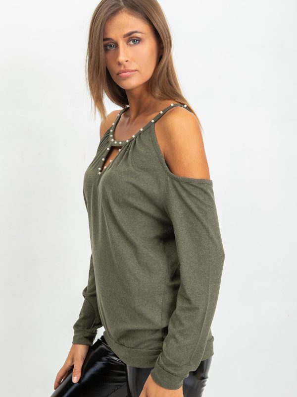 Khaki blouse Raven