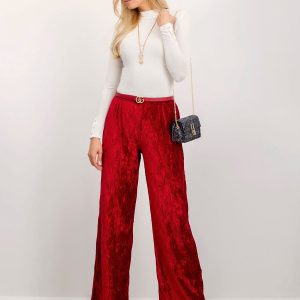 BSL Dark Red Women's Pants