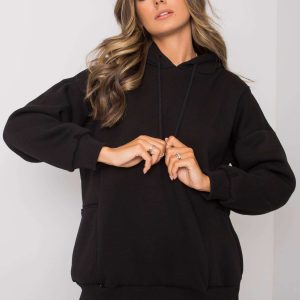 Black sweatshirt with pockets Aryanna