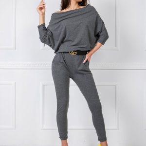 Chrissy Dark Grey Jumpsuit