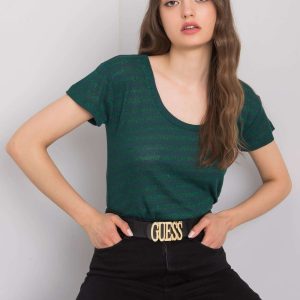 Dark green striped t-shirt Alexa RUE PARIS