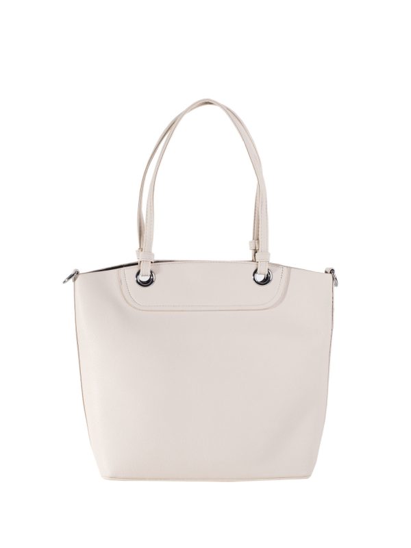 Light Beige Shoulder Bag with Adjustable Strap