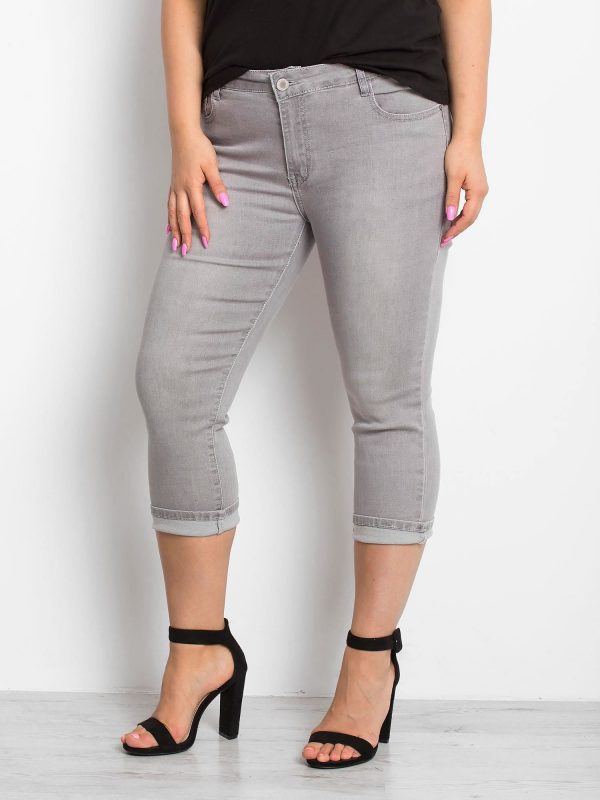 Gray jeans plus size Sherbet