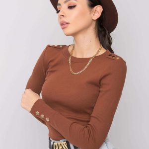 Brown blouse Diana RUE PARIS