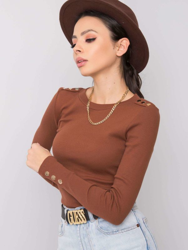 Brown blouse Diana RUE PARIS