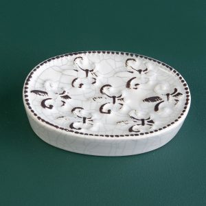 White Pattern Bathroom Accessories