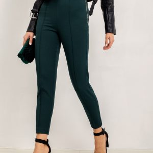 RUE PARIS Dark green Cassie pants