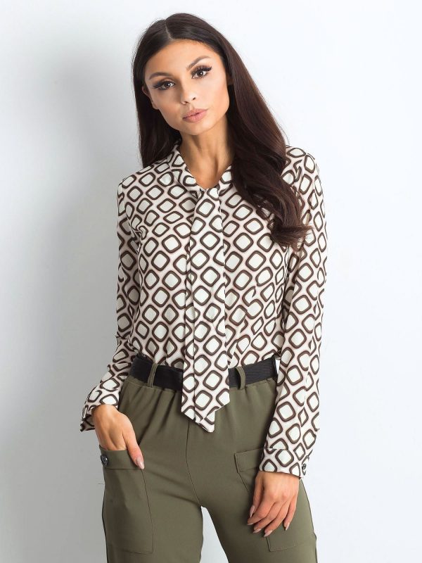 Ecru blouse Elegant