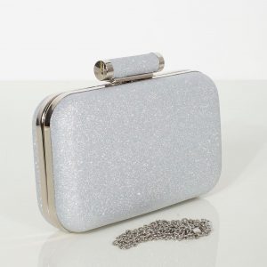 Silver glitter formal bag