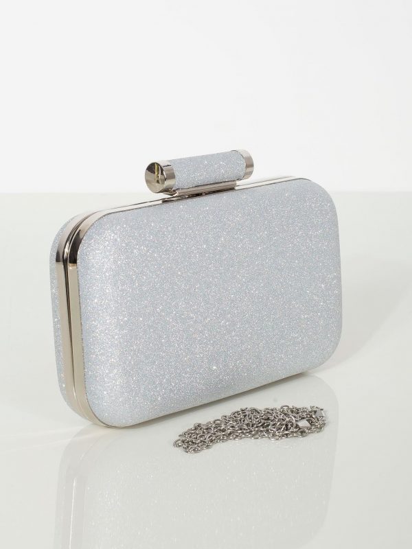 Silver glitter formal bag