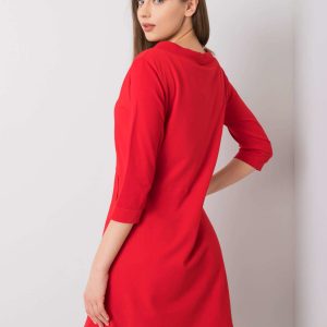 Red April Cotton Dress