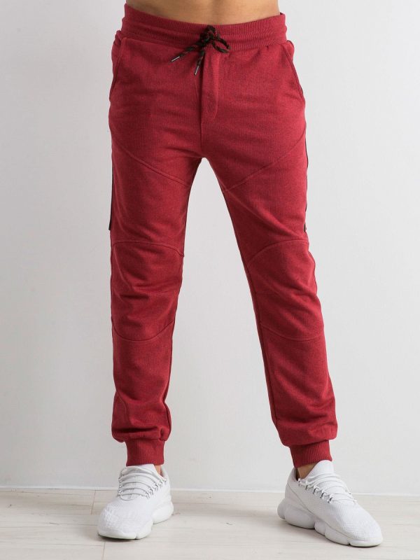 Burgundy men's tracksuits Simplicity