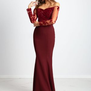 Burgundy Majesty dress