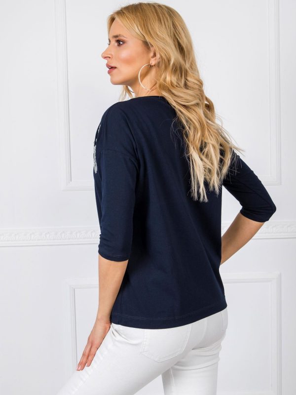 Navy blue blouse Yes