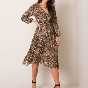 Black and beige dress by Cindy