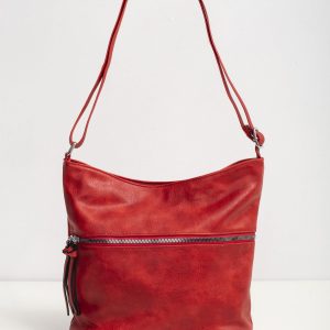 Red bag with zipper