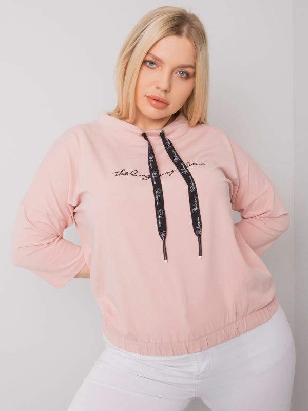 Dirty pink plus size blouse with Perry inscription