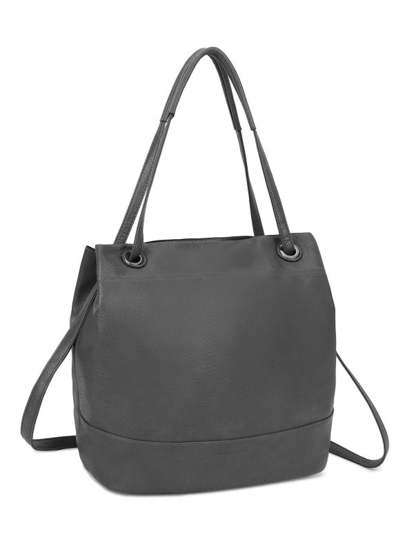 Grey bag with detachable strap LUIGISANTO