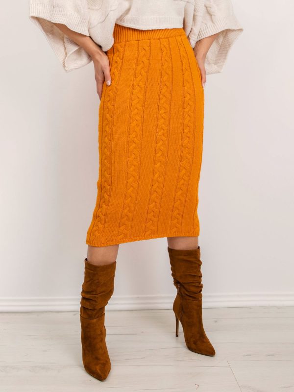 BSL Orange Knitted Skirt