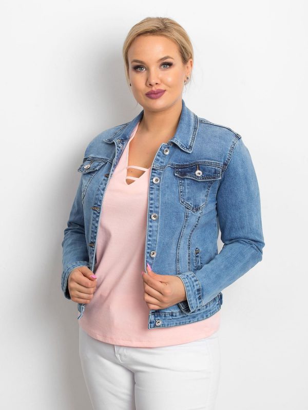 Blue jacket Prepare PLUS SIZE