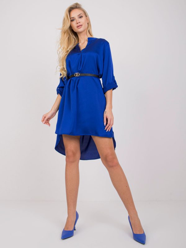 Atlanta Cobalt Belt Dress