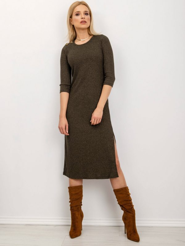 BSL Khaki Stripe Dress