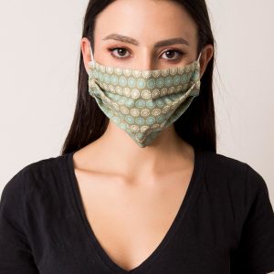 Khaki Protective Mask with Printing