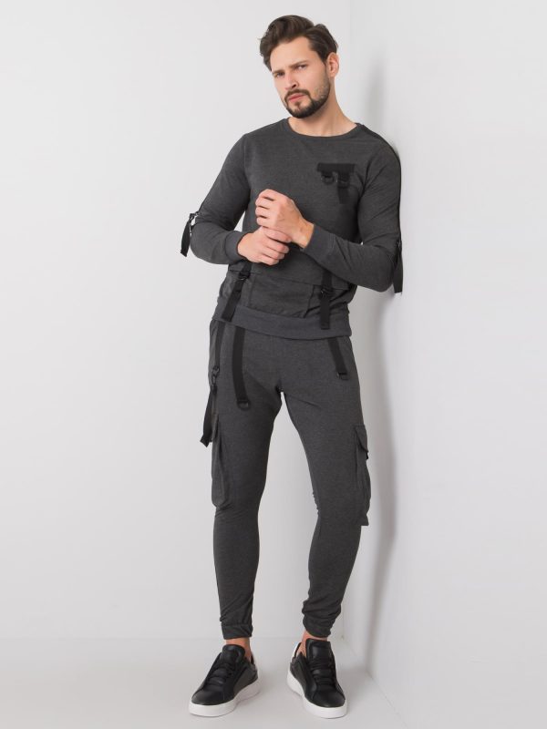 Quinn Men's Graphite Sweatsuit