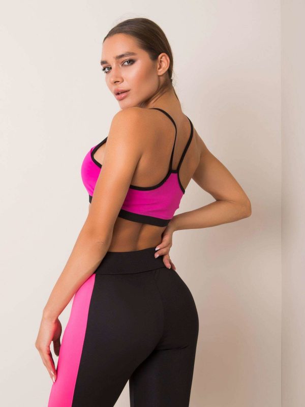 Dark pink sports top Blanca FOR FITNESS