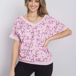 Leni Pink Floral Blouse