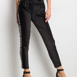 Black Tension Trousers