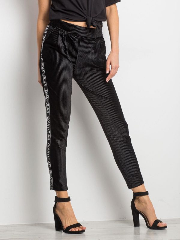 Black Tension Trousers